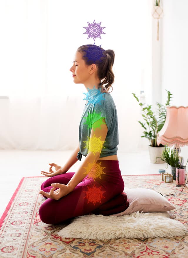 Equilibrio de chakras para liberar bloqueos energéticos